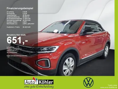 Brugt VW T-Roc Cabriolet Goal 150 HK (110 kW) 2025 Rød Cabriolet