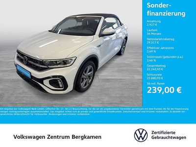 Usata VW T-Roc Cabriolet R-line 150 CV (110 kW) 2025 Bianco Cabrio