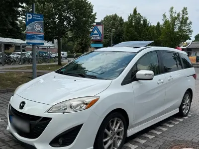 Gebraucht Mazda 5 Prime-Line 159 PS (116 kW) 2013 Weiß Van / Kleinbus