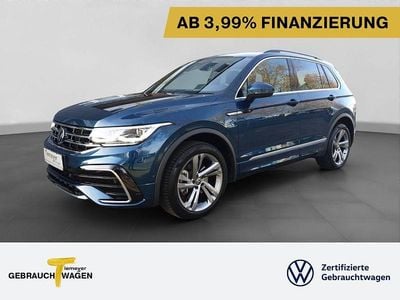 Blau Gebraucht 2022 VW Tiguan R-line SUV | 33.940 € (Superpreis)
