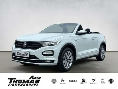 Gebraucht VW T-Roc Cabriolet R-line 150 PS (110 kW) 2021 Weiß Cabrio