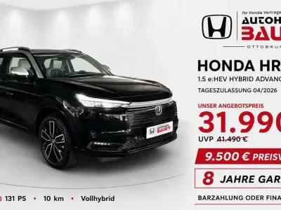 Gebraucht Honda HR-V Advance 131 PS (96 kW) 2026 Crystal black pearl SUV