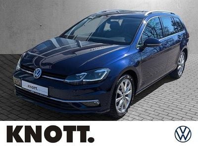 Atlantic blue metallic Gebraucht 2018 VW Golf VII Highline Kombi | 19.989 € (Fairer Preis)