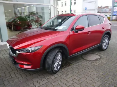 Gebraucht Mazda CX-5 Homura-Line 165 PS (121 kW) 2021 Soul red crystal 46v top farbe SUV