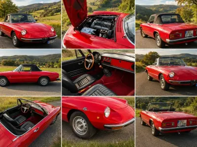 Gebraucht Alfa Romeo Spider 130 PS (95 kW) 1976 Rot Cabrio