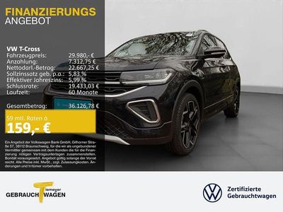 Schwarz Neu 2025 VW T-Cross R-line SUV | 29.980 € (Guter Preis)