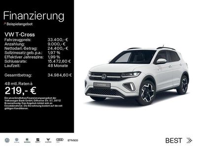 Weiß Neu 2026 VW T-Cross R-line SUV | 33.400 € (Etwas zu teuer)