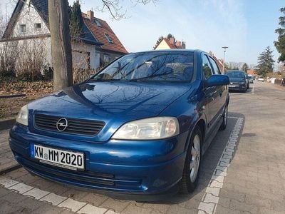 Gebraucht Opel Astra Selection 84 PS (61 kW) 2001 Blau Limousine