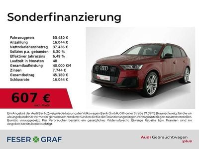Gebraucht Audi Q7 S-Line 381 PS (280 kW) 2022 Matadorrot metallic SUV
