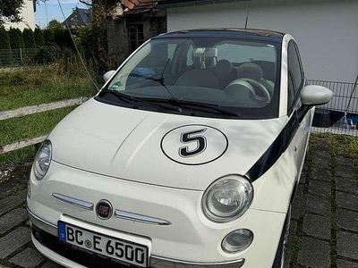 Gebraucht Fiat 500 Lounge 69 PS (50 kW) 2008 Weiß Kleinwagen