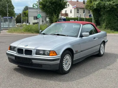 Gebraucht BMW 320 Cabriolet 150 PS (110 kW) 1996 Silber Cabrio
