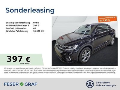 Usata VW T-Roc Cabriolet R-line 150 CV (110 kW) 2025 Nero Cabrio