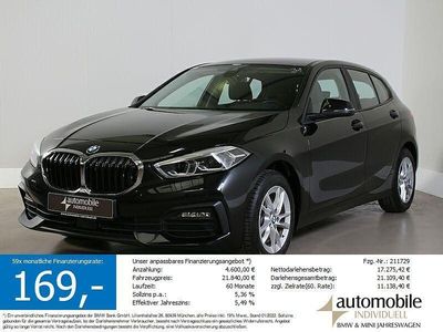 Gebraucht BMW 118 Advantage 136 PS (100 kW) 2021 Saphirschwarz (metallic) Kleinwagen