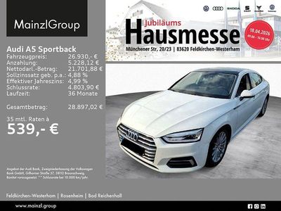 Gebraucht Audi A5 Sportback Design 245 PS (180 kW) 2019 Ibisweiß Kleinwagen