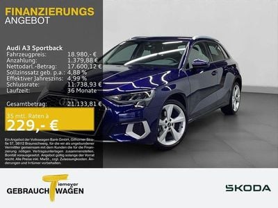 Blau Gebraucht 2021 Audi A3 Advanced Limousine | 18.980 € (Guter Preis)