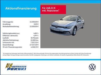 Gebraucht VW Golf VIII Life 110 PS (80 kW) 2021 Silber Kombi