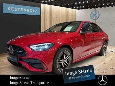 Używany Mercedes C300e AMG 197 KM (144 kW) 2024 Czerwony Sedan/Limuzyna