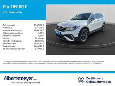 Usata VW Tiguan Allspace Life 150 CV (110 kW) 2022 Bianco SUV