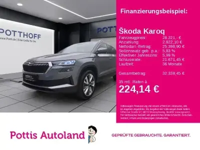 Gebraucht Skoda Karoq Selection 150 PS (110 kW) 2025 Graphitegrau metallic SUV