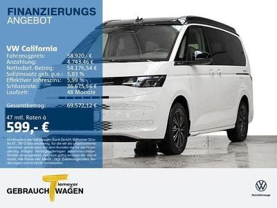 Neu VW California Beach 150 PS (110 kW) 2026 Weiß Van