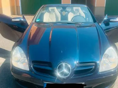Gebraucht Mercedes SLK200 163 PS (119 kW) 2004 Blau Cabrio