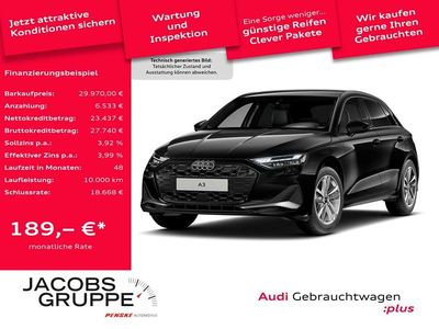 Usata Audi A3 Advanced 150 CV (110 kW) 2025 Nero Berlina