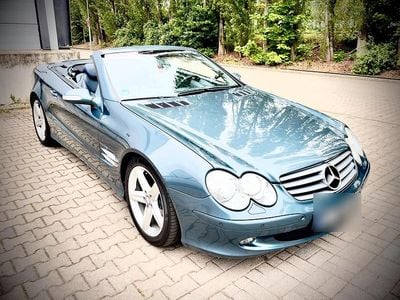Usata Mercedes SL350 245 CV (180 kW) 2002 Blu Cabrio