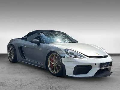 Gebraucht Porsche Boxster Spyder Chrono 420 PS (308 kW) 2019 Silber Cabrio