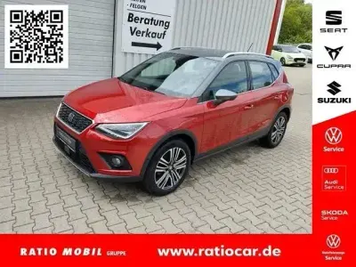 Gebraucht Seat Arona XCELLENCE 116 PS (85 kW) 2018 Desire rot met./pirineos grau SUV