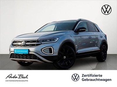 Gebraucht VW T-Roc Style 150 PS (110 kW) 2022 Pyrit silber metallic/deep black perleffekt SUV