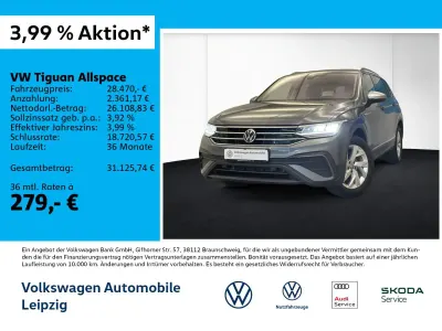 Gebraucht VW Tiguan Allspace Life 150 PS (110 kW) 2022 Grau SUV