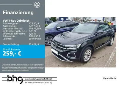 Używany VW T-Roc Cabriolet Style 150 KM (110 kW) 2022 Czarny Kabriolet