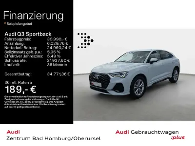 Gebraucht Audi Q3 S-Line 150 PS (110 kW) 2023 Gletscherweiß metallic SUV