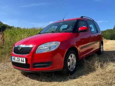 Gebraucht Skoda Roomster Plus Edition 86 PS (63 kW) 2010 Rot Van / Kleinbus