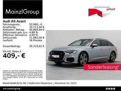 Florettsilber metallic Gebraucht 2024 Audi A6 S-Line Kombi | 57.720 € (Teuer)
