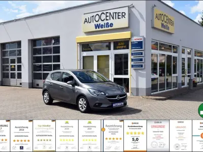 Gebraucht Opel Corsa drive 90 PS (66 kW) 2016 Karbon silber/shiny grey (m2) Kleinwagen