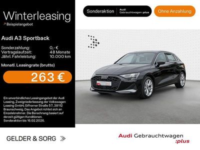 Mythosschwarz metallic Gebraucht 2025 Audi A3 Advanced Limousine | 30.880 € (Superpreis)