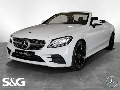 Gebraucht Mercedes C300 AMG 258 PS (189 kW) 2021 Unilack polarweiß Cabrio