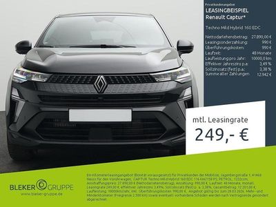 Sternenschwarz Gebraucht 2025 Renault Captur Techno SUV | 27.490 € (Fairer Preis)