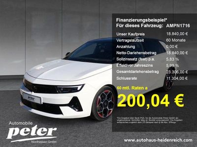 Gebraucht Opel Astra GS Line 150 PS (110 kW) 2022 Jade weiss/arktis weiss Limousine