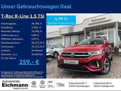 Gebraucht VW T-Roc Cabriolet R-line 150 PS (110 kW) 2023 Rot Cabrio