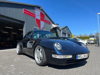 Usata Porsche 993 286 CV (210 kW) 1996 Blu Cabrio