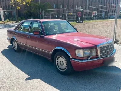 Brugt Mercedes 420 SE 1989 Rød Sedan