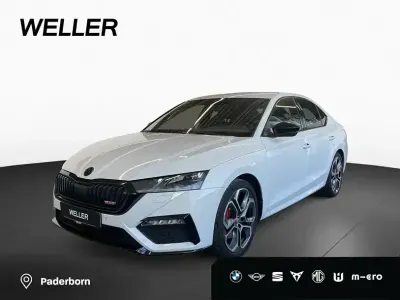 Gebraucht Skoda Octavia RS 245 PS (180 kW) 2023 Moon white metallic (weiß) Limousine
