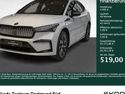 Gebraucht Skoda Enyaq iV SportLine 250 kW (340 PS) 2025 Moonweiß perleffekt SUV