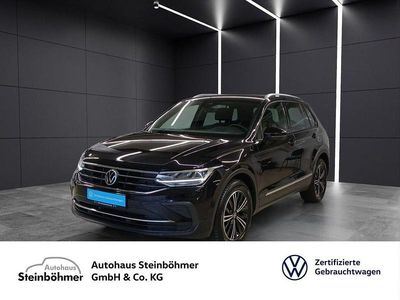 Gebraucht VW Tiguan Active 150 PS (110 kW) 2021 Deep black perleffekt (schwarz) SUV