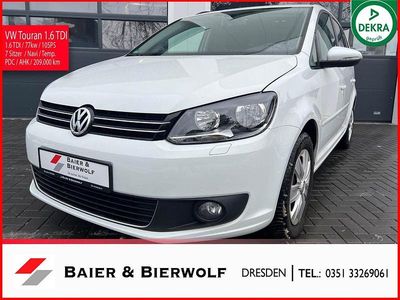 Gebraucht VW Touran Comfortline 105 PS (77 kW) 2014 Weiß Van / Kleinbus