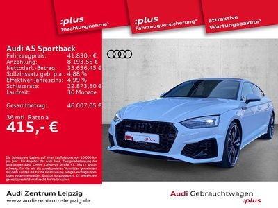 Gebraucht Audi A5 Sportback Business 204 PS (150 kW) 2023 Gletscherweiß metallic Kleinwagen