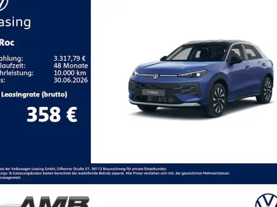 Neu VW T-Roc Style 150 PS (110 kW) 2026 Celestial blue metallic schwar SUV