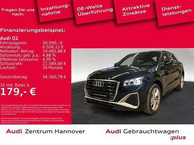 Gebraucht Audi Q2 S-Line 150 PS (110 kW) 2024 Mythosschwarz metallic SUV